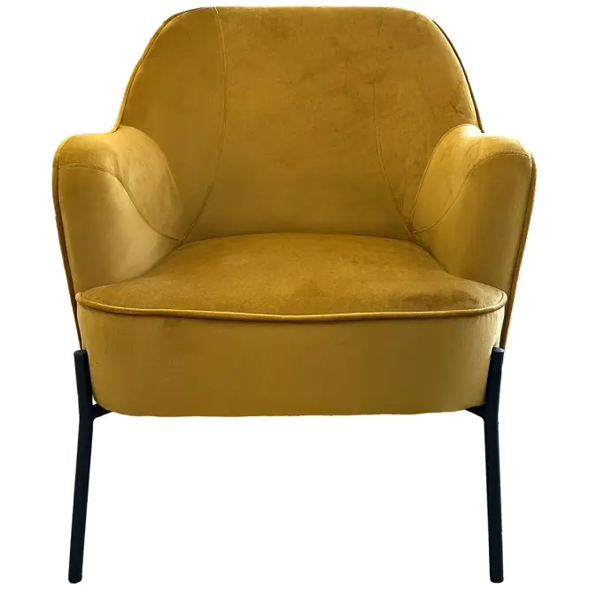 Fotel Bob WX-2924 Yellow Velvet 20,5