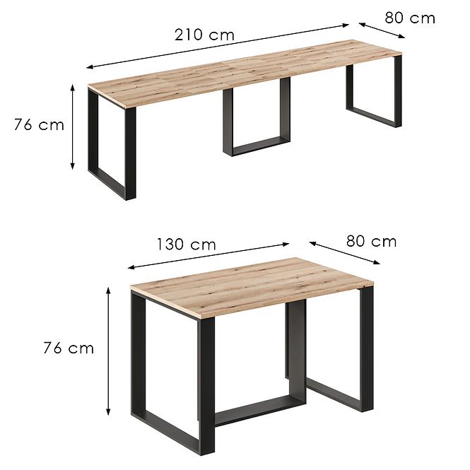 Kinyitható asztalok Borys 210 tölgy evoke,3