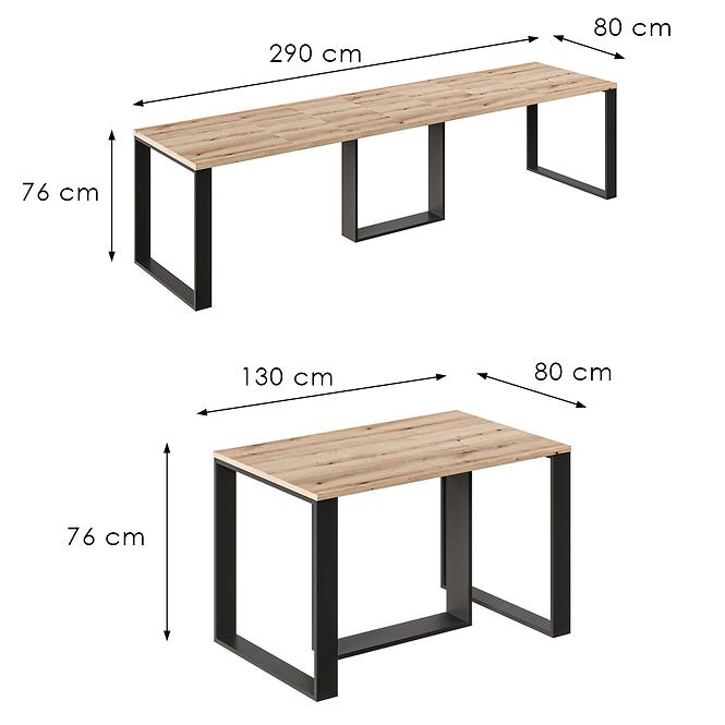 Kinyitható asztalok Borys 290 tölgy evoke,3