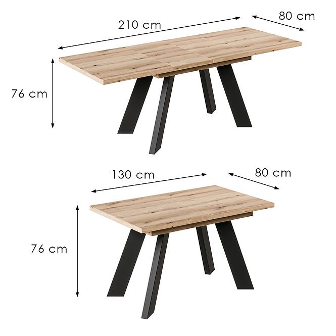 Kinyitható asztalok Como-210 tölgy evoke,3