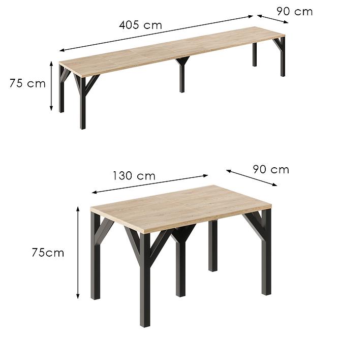 Kinyitható asztalok Dunaj 405 tölgy cremona torro,3