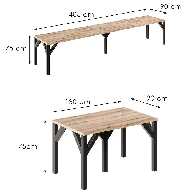Kinyitható asztalok Dunaj 405 tölgy evoke,3