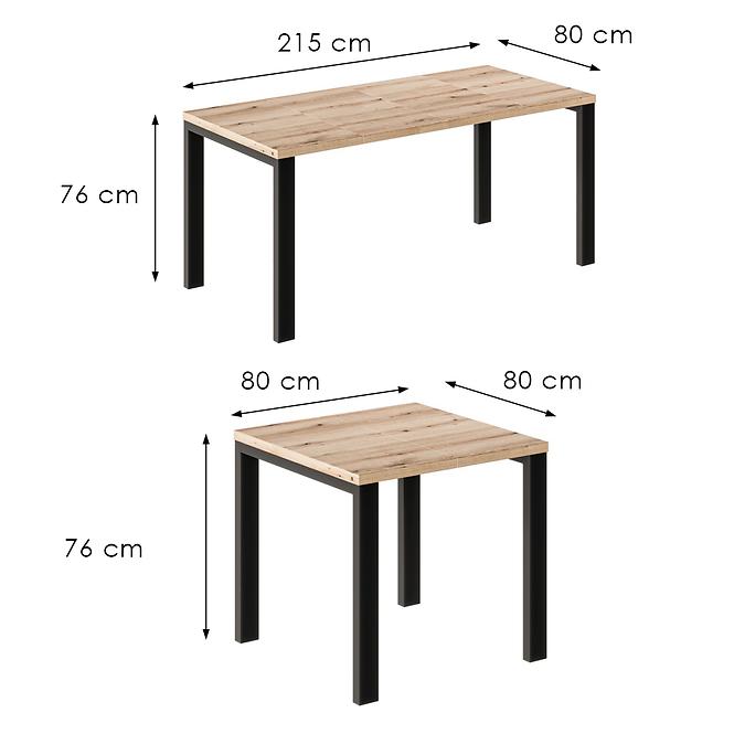 Kinyitható asztalok Garant-215 tölgy evoke,3