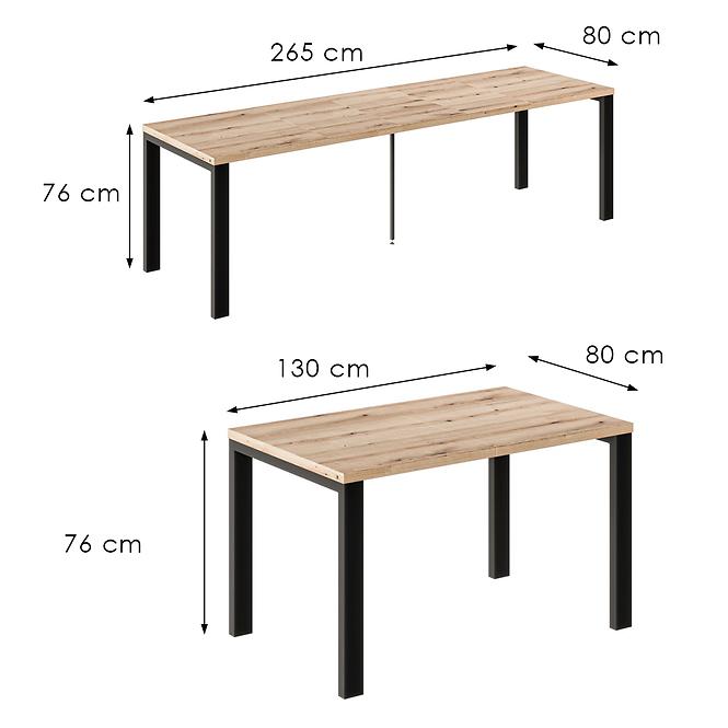 Kinyitható asztalok Garant-265 tölgy evoke,3