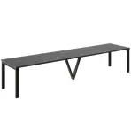 Kinyitható asztalok 130-405 cm Titan fekete beton
