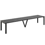 Kinyitható asztalok 130-405 cm Titan fekete beton