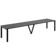 Kinyitható asztalok 130-405 cm Titan fekete beton