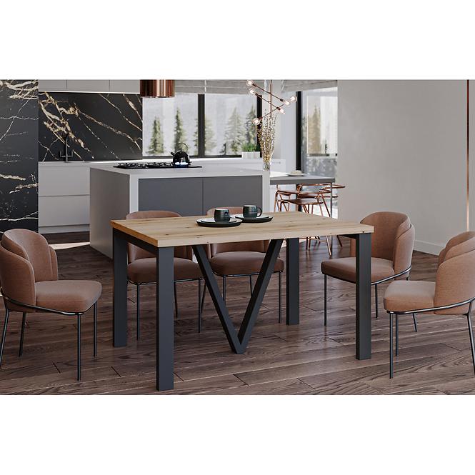Kinyitható asztalok 130-405 cm Titan tölgy evoke