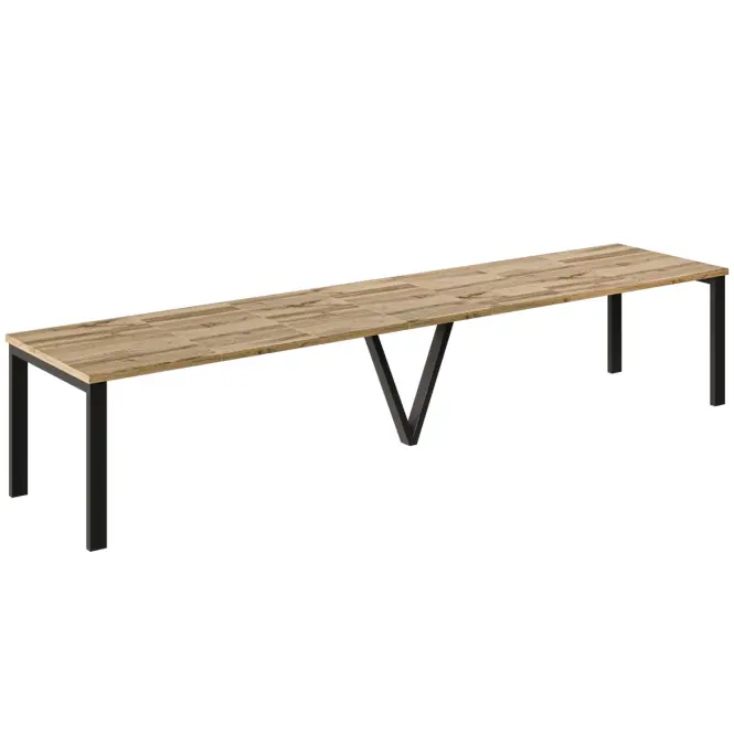 Kinyitható asztalok 130-405 cm Titan tölgy Wotan