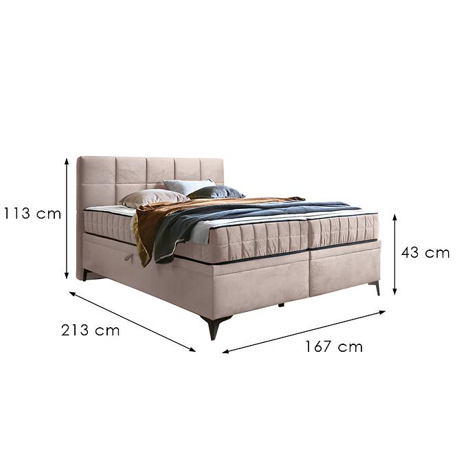 Ágy Greta 160/200 Amon 17 bézs + matrac