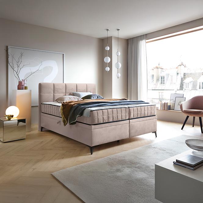 Ágy Greta 180/200 Amon 17 bézs + matrac