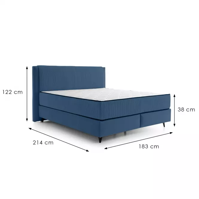 Ágy Alice 160/200 Poso5/Kronos 5 sötétkék + matrac,5