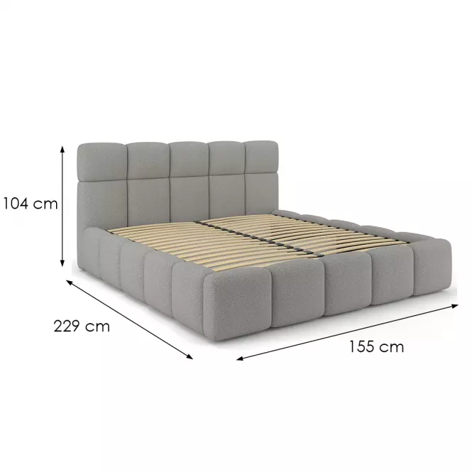 Ágy Fluffy 120/200 Quelle 83 szürke