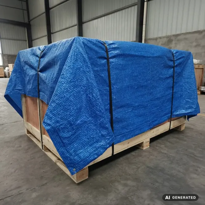 Takaróponyva 4x8 m 50 g/m2 kék