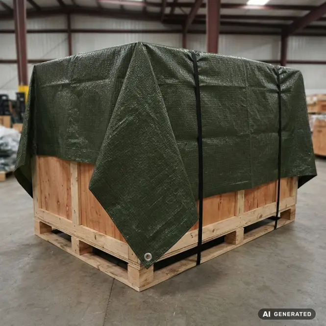 Takaróponyva 5x6 m 90 g/m2 zöld,3