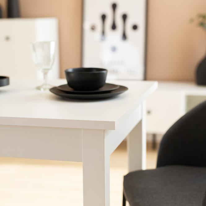 Asztal  Rozkładany Neo 120/160x70 Fehér