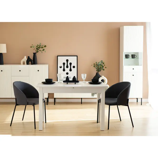 Asztal  Rozkładany Neo 120/160x70 Fehér,8