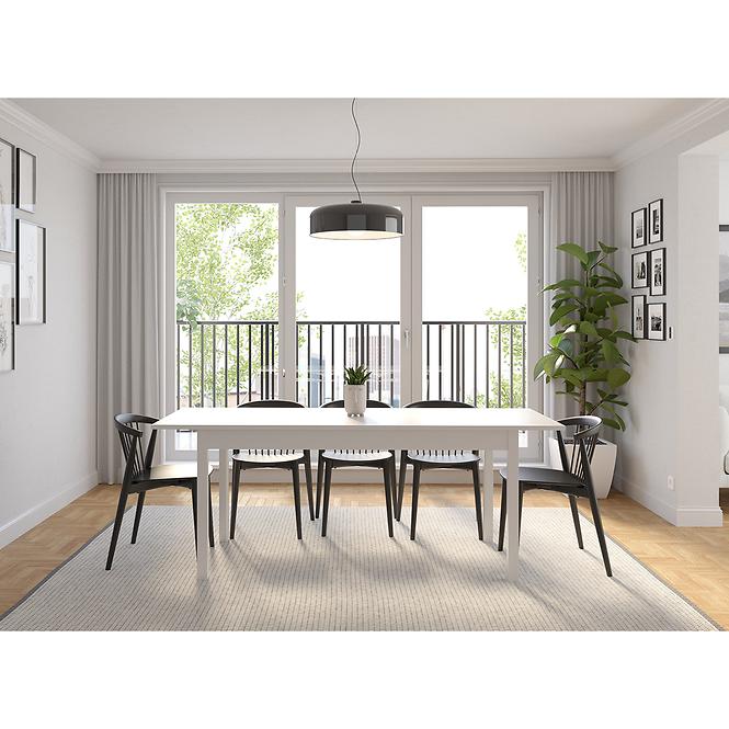 Asztal  Rozkładany Sendi 160/240x80 Fehér