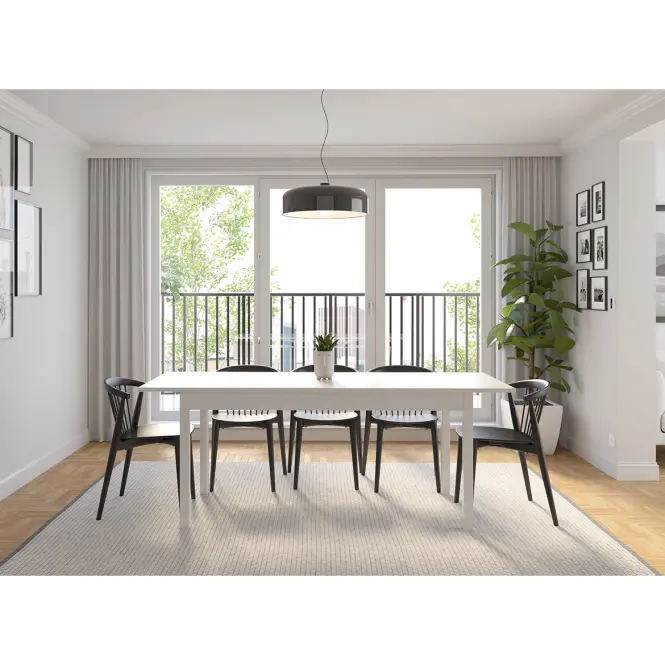 Kihúzható asztal Sendi 160/240x80 Fehér