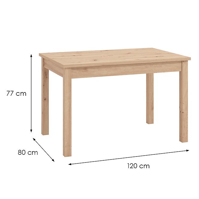 Asztal  Narvik Artisan 120x80 11013584