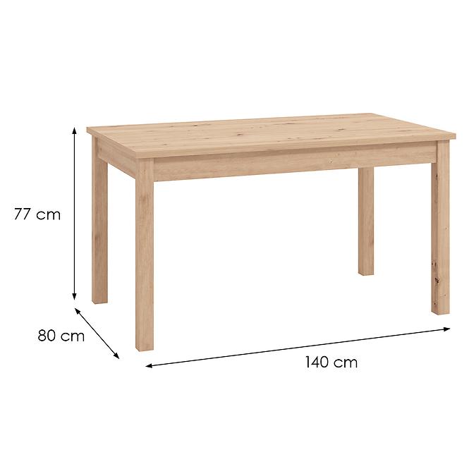 Asztal  Narvik 140x80 Artisan 11013588,2
