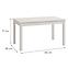 Asztal  Narvik 140x80 Fehér 11013587,2
