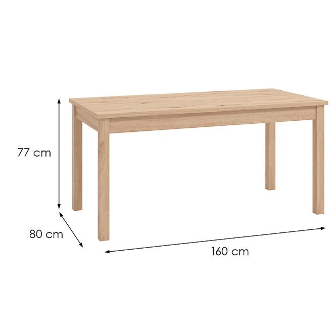 Asztal  Narvik 160x80 Artisan 11013592,2