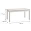Asztal  Narvik 160x80 Fehér 11013591,2