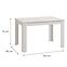 Asztal  Hamar 120x80 Fehér 11013844,2