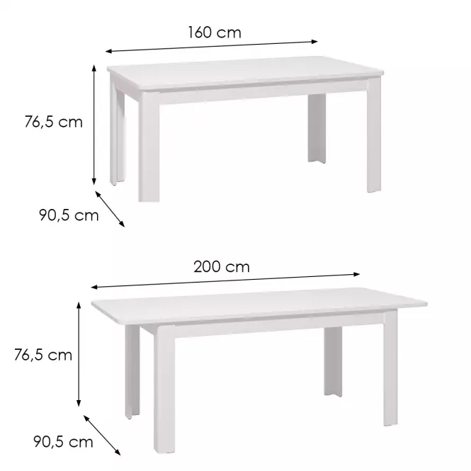 Asztal  Jersey Fehér 11012317
