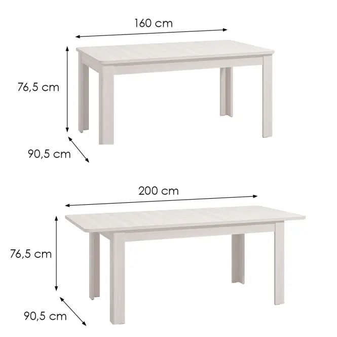 Asztal  Jersey Jesion 11012318,2