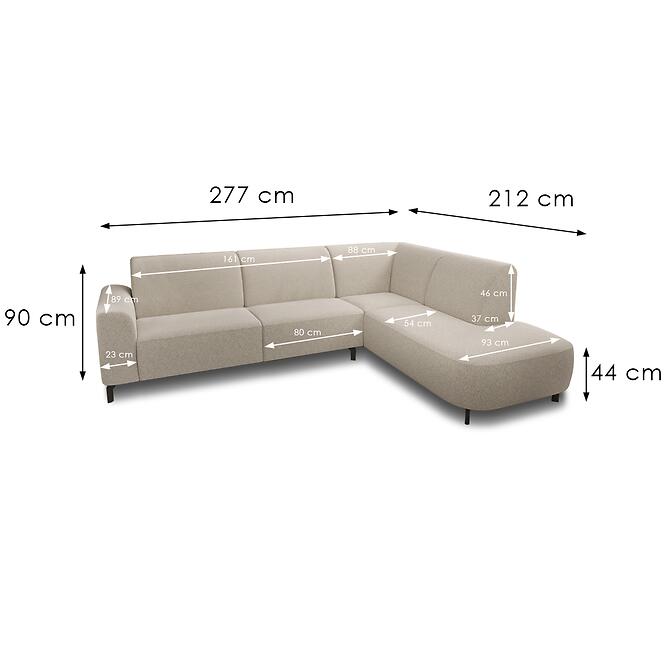 Sarokgarnitúra szett Imperio U B+2+Longue Eclipse 5,3