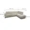 Sarokgarnitúra szett Imperio U B+2+Longue Eclipse 5,3