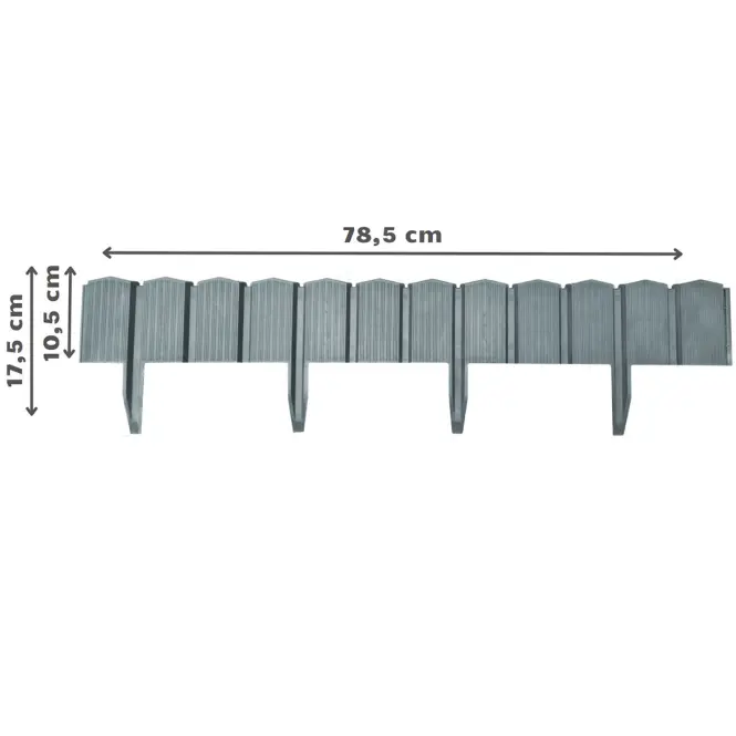 Kerti palánk PA22 (5 darabos készlet) Stella Green antracit,3