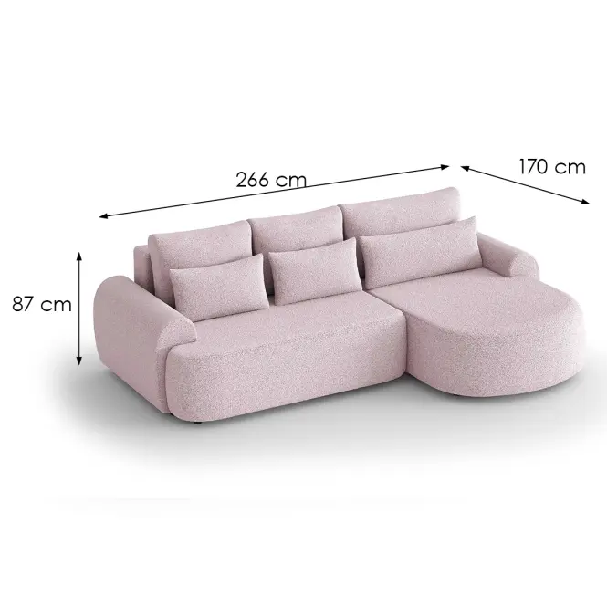Sarokgarnitúra szett Olivio Premium L  jobbos Catch Me 21,7