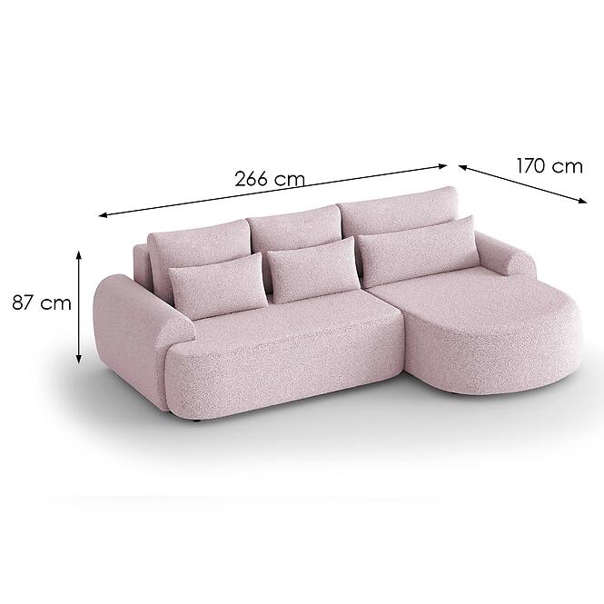 Sarokgarnitúra szett Olivio Premium L  jobbos Catch Me 21,7