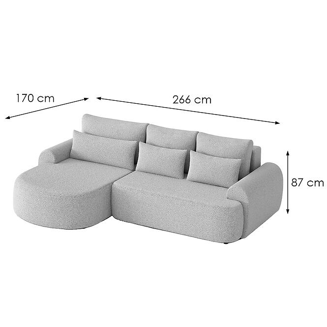 Sarokgarnitúra szett Olivio Premium L balos Catch Me 22,7