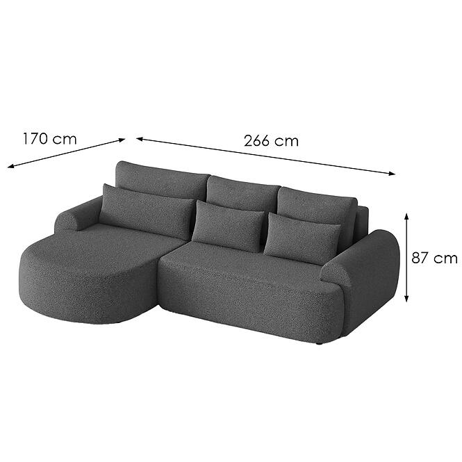 Sarokgarnitúra szett Olivio Premium L balos Catch Me 26