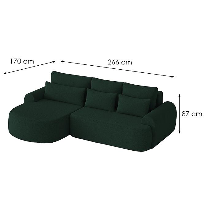 Sarokgarnitúra szett Olivio Premium L balos Catch Me 12,7