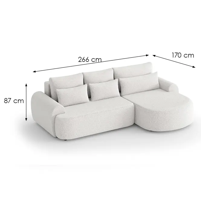 Sarokgarnitúra szett Olivio Premium L jobbos Catch Me 01,7