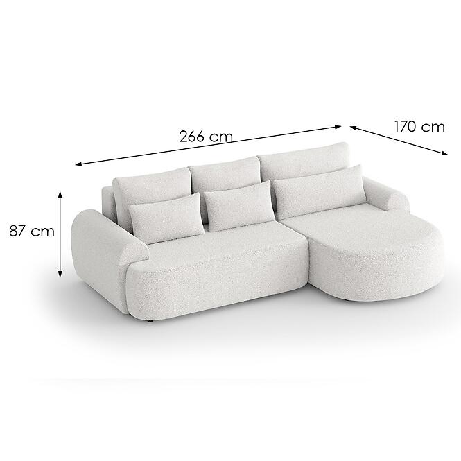 Sarokgarnitúra szett Olivio Premium L jobbos Catch Me 01,7