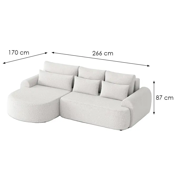 Sarokgarnitúra szett Olivio Premium L balos Catch Me 01,7