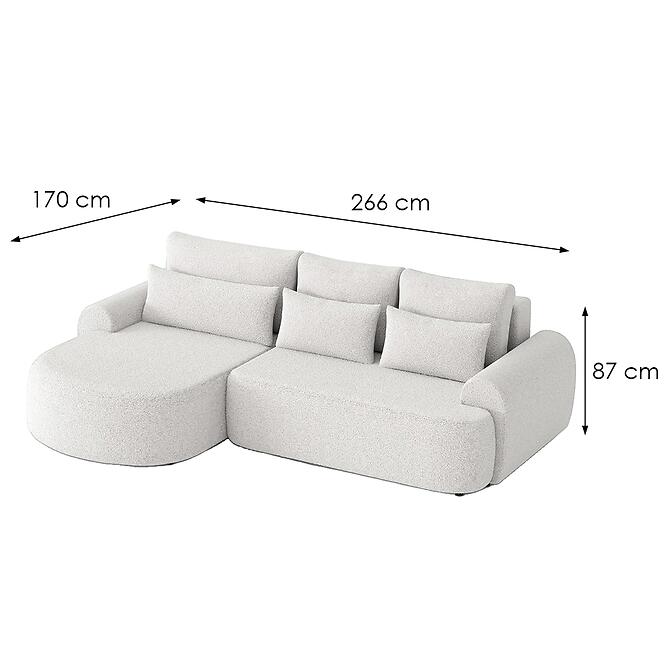 Sarokgarnitúra szett Olivio Premium L balos Catch Me 01,7