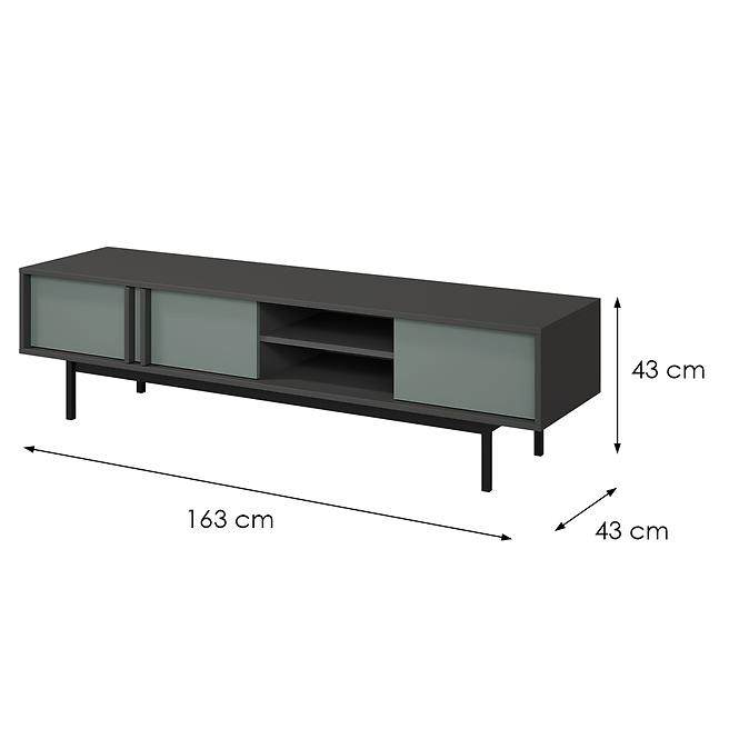 Szekrény RTV 160 Alsy 9 Aloé/Antracit,2