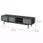 Szekrény RTV 160 Alsy 9 Aloé/Antracit,2