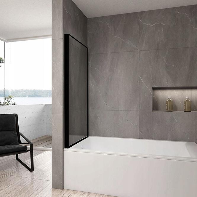 Kád üveglap Lagos mozgatható 70x140 black