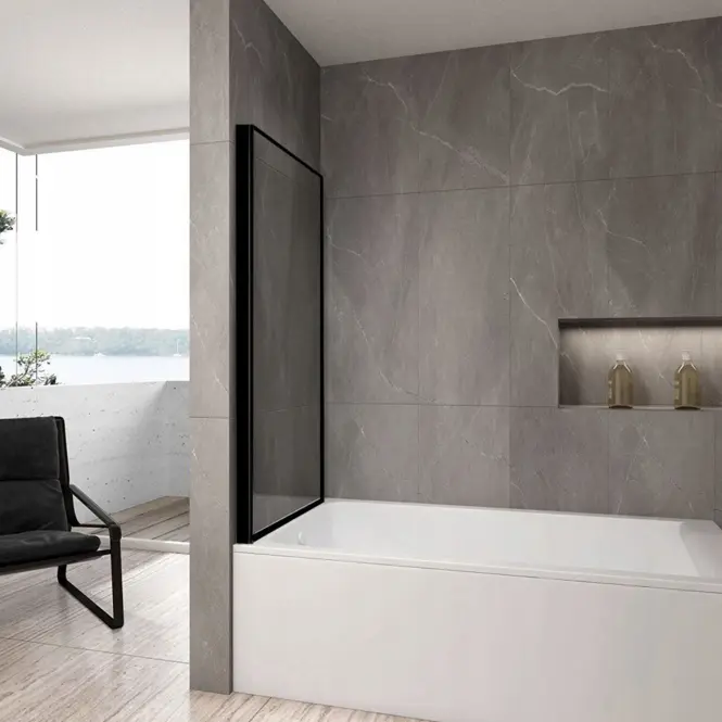 Kád üveglap Lagos mozgatható 70x140 black,5