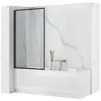 Kád üveglap Lagos mozgatható 80x140 black