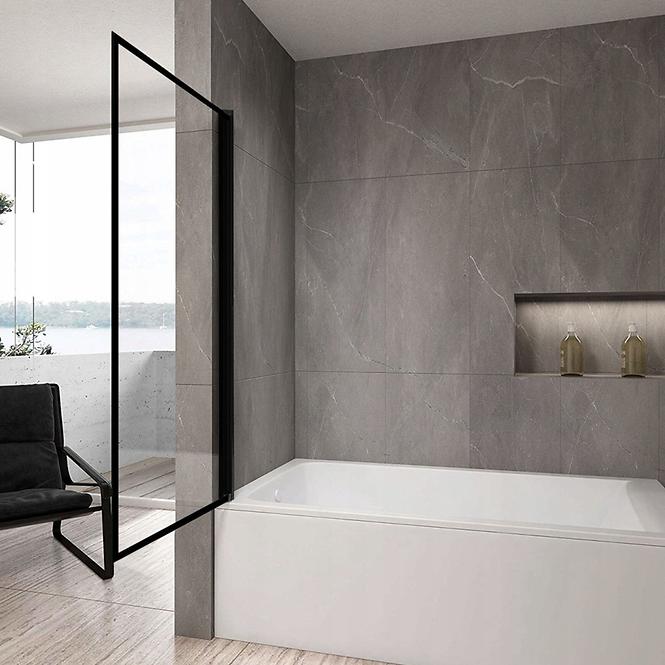 Kád üveglap Lagos mozgatható 80x140 black