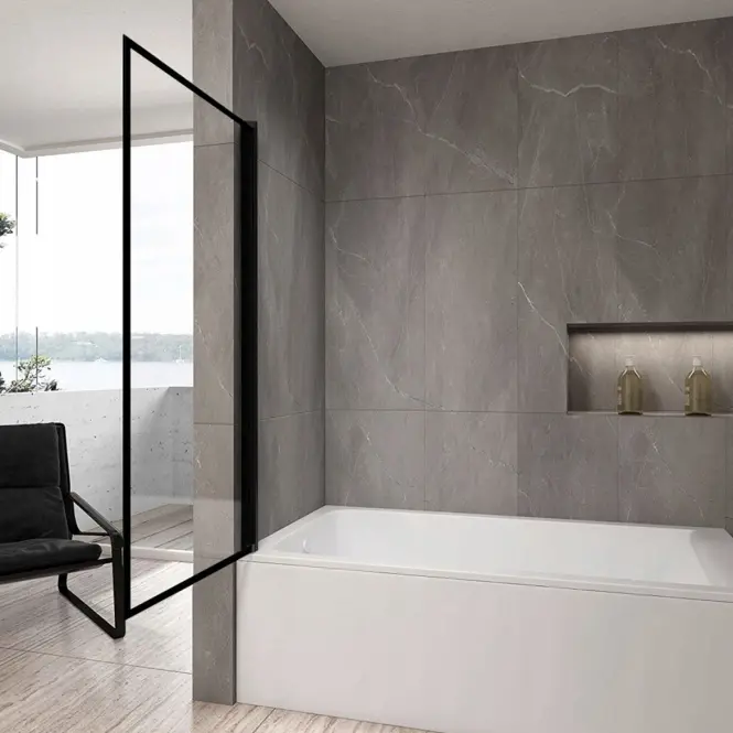 Kád üveglap Lagos mozgatható 80x140 black,3